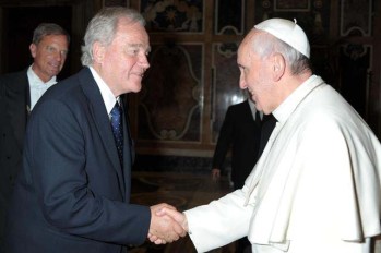 Christian Cambon et le Pape Francois