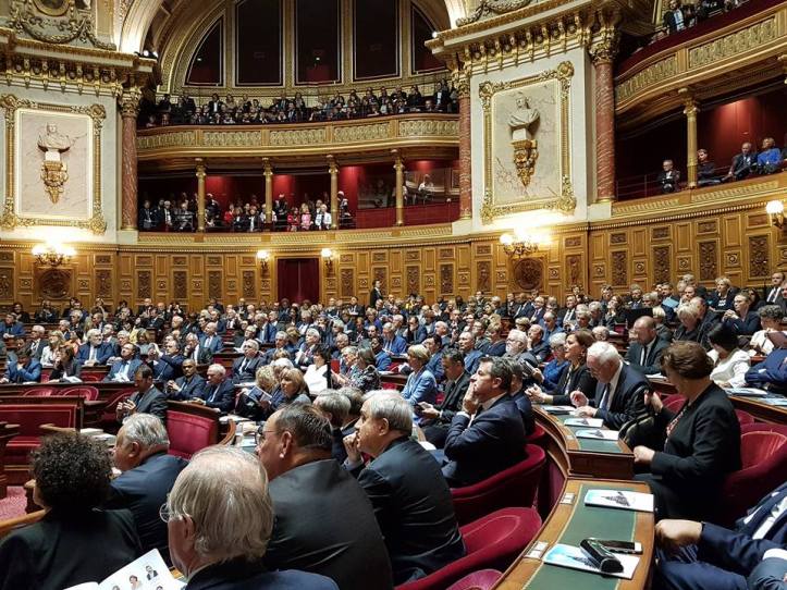 Christia Cambon - election du Président Gerard Larcher 2