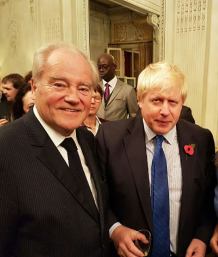 Christian Cambon et Boris Johnson