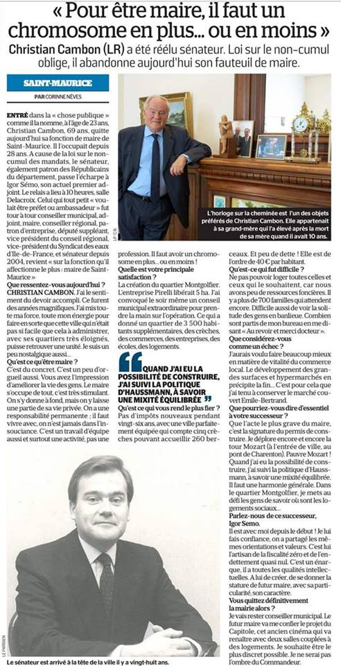 Christian Cambon - Le Parisien