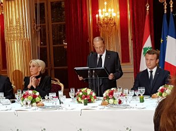 Christian Cambon - Michel Aoun, President de la Republique libanaise