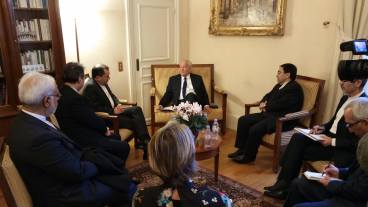 Christian Cambon - Takht Ravanchi Vice-Ministre des Affaires etrangeres de la Republique d'Iran