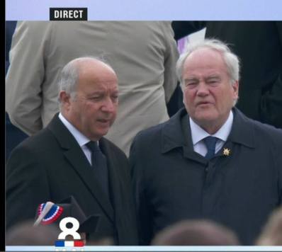 ceremonie 8 mai - Christian cambon Laurent Fabius