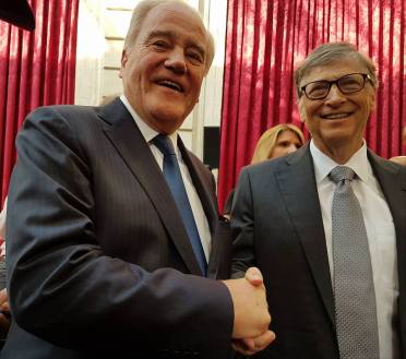 Christian Cambon - Bill Gates et Mélinda - Elysee