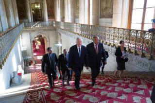 Christian Cambon et Sameh Shoukri, Ministre des Affaires étrangères Egyptien