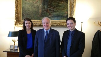 Christian Cambon - William Ellison - Claire Hart deuxieme secretaire ambassade Australie 2