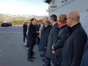 Christian Cambon - Emmanuel Macron - voeux aux armees