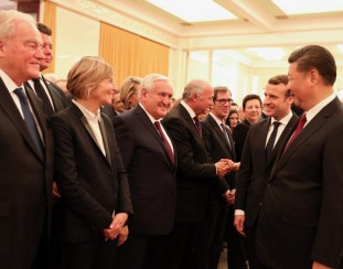 Christian Cambon - Emmanuel Macron - Xi Jinping - 2