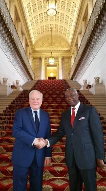 Christian Cambon - Mvondo Ayolo, Ambassadeur du Cameroun.jpg