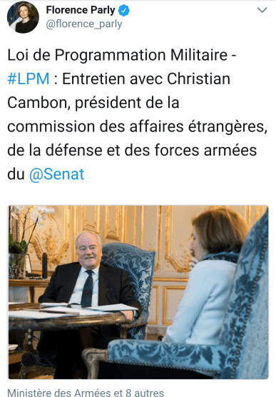 Christian Cambon - Florence Parly