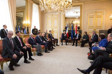 Christian Cambon - Gerard Larcher - Grand Duc Jean de Luxembourg