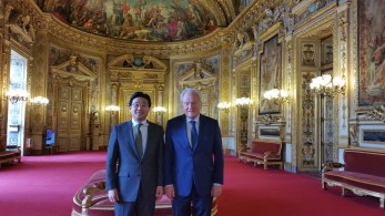 Christian Cambon - Jong-moon CHOI amabassadeur de Corée en France