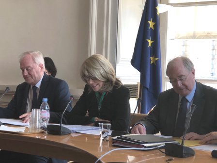 Christian Cambon - Patricia O'Brien Ambassadeur d'Irlande en France