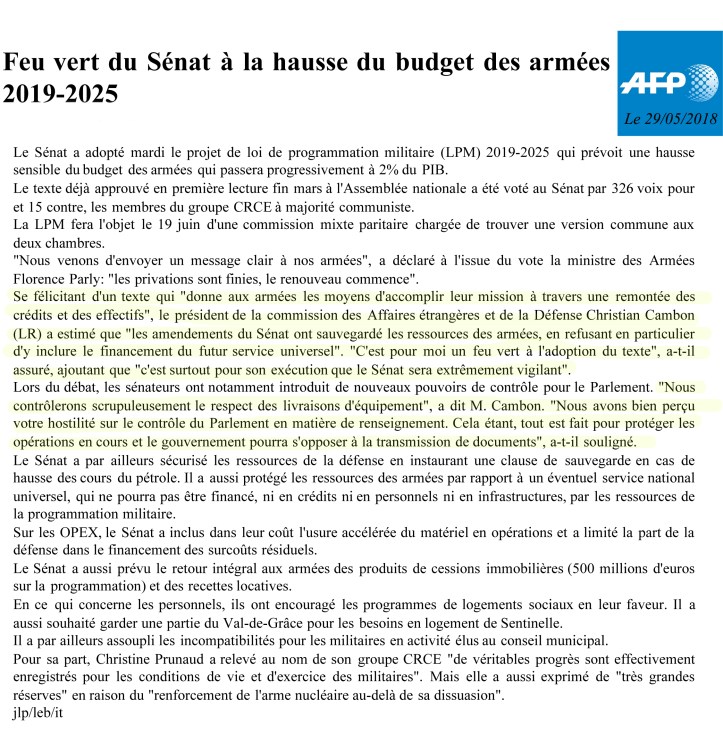 Christian Cambon AFP - LPM - 30-05-2018