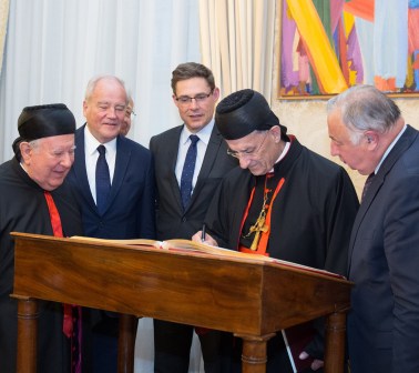 Christian Cambon - Béatitude Béchara Boutros Raï, Patriarche Maronite d'Antioche et de tout l'Orient