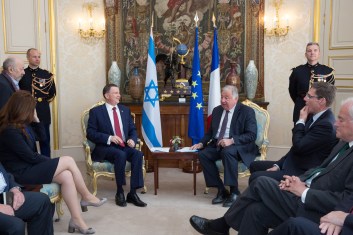 Christian Cambon - gerard Larcher - Yuli-Yoel Edelstein President de la KNESSET.jpg
