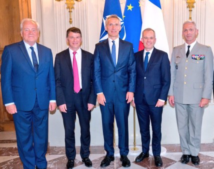 Christian Cambon - Jens Stoltenberg - Francois de Rugy - general Lecointre - 2