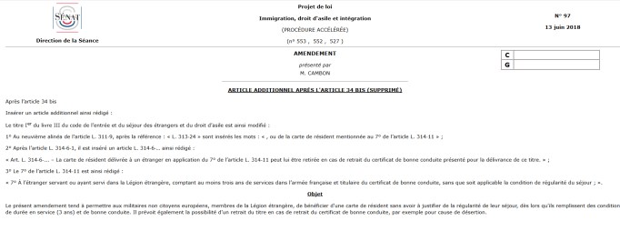 amendement Christian Cambon - PJL Immigration