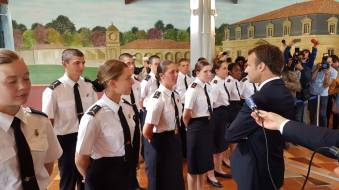 Christian Cambon - Emmanuel Macron - Rochefort