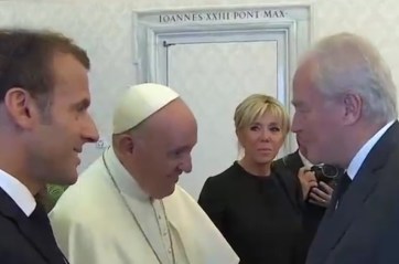 Christian Cambon - Macron - Pape Francois - Vatican - 4