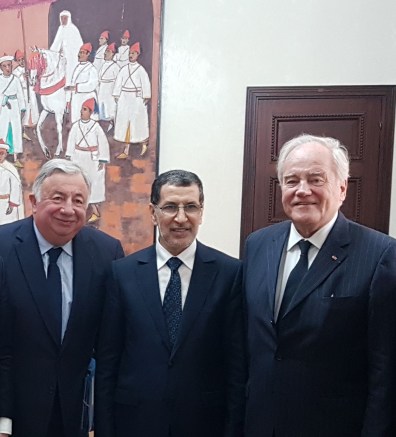 Gerard Larcher - Saaddine El Otmani - Christian Cambon