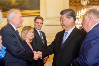 Christian Cambon - Xi Jinping - Gerard Larcher.jpg