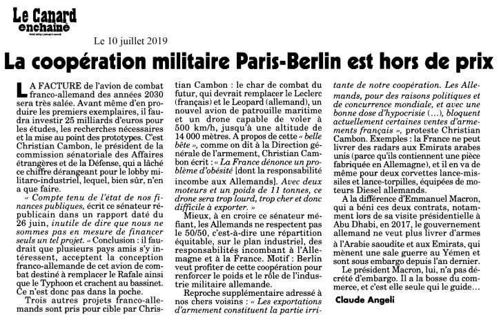 Christian Cambon - Canard enchainé